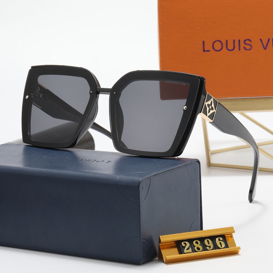 6 colors fashion simple four-leaf clover mirror legs polarized sunglasses