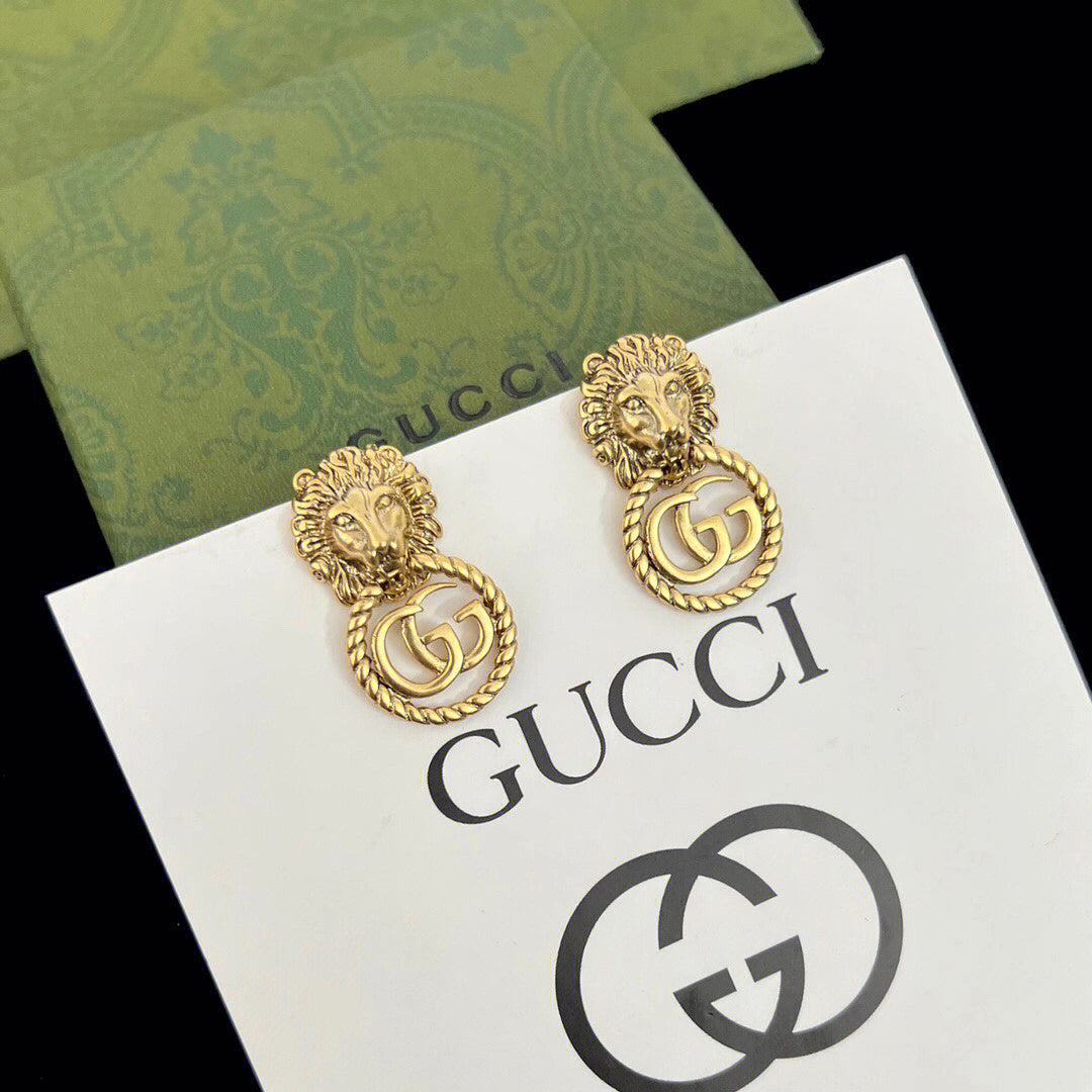 GUCCI Nature Series - Lion Earrings