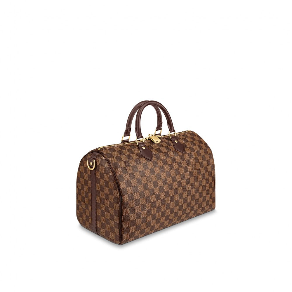 LV Damier Ebene Canvas Speedy Bandouliere 35 N41366