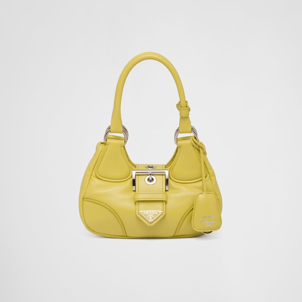 Prada Moon padded nappa-leather bag -Citron Green