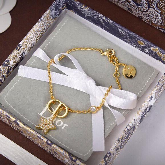 DIOR Crystal Studded Star Classic Bracelet