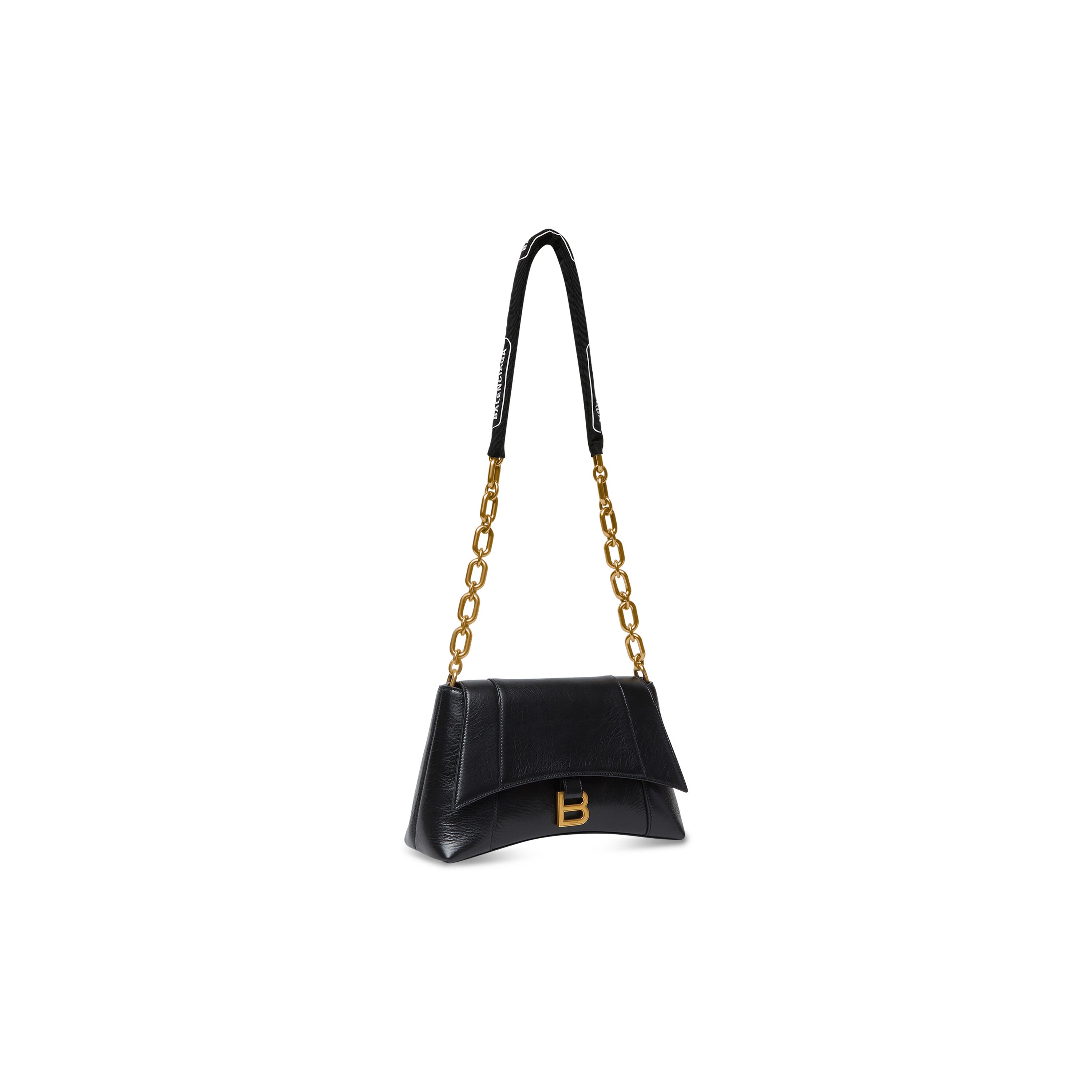 WOMEN'S DOWNTOWN SMALL SHOULDER BAG WITH CHAIN IN BLACK