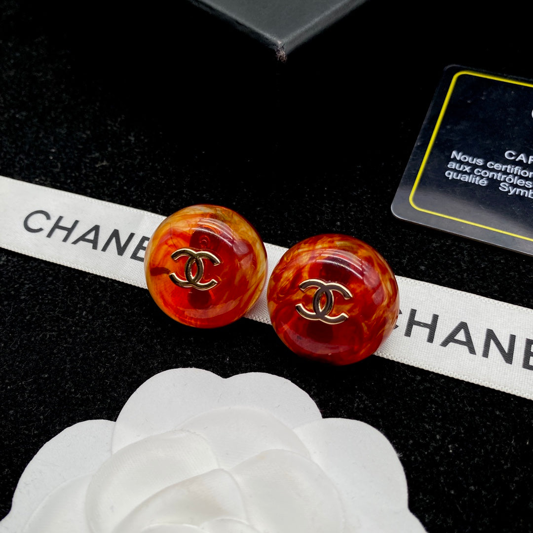 CHANEL October New Trend-Ruby Earrings