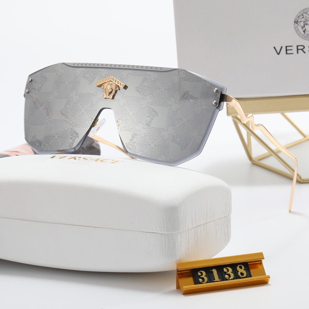 5 Colors Fashion One Piece Printed Lens Polarized Sunglasses