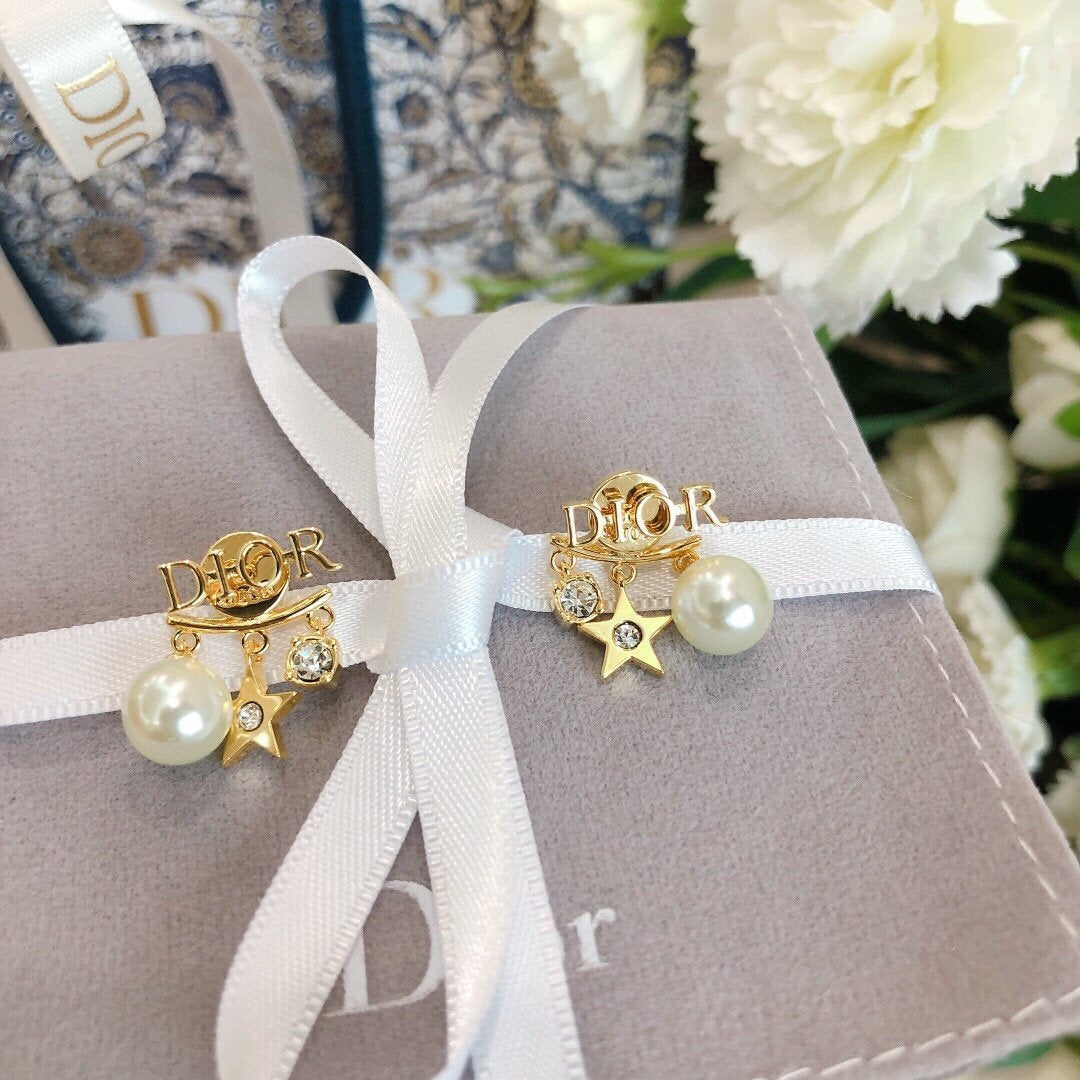 DIOR Glazed Pearl Earrings