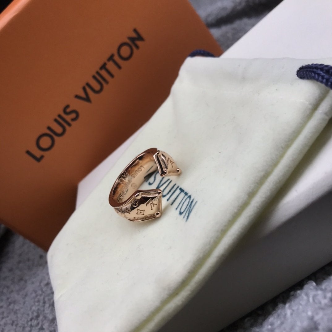 LV Fashion Pattern Open Ring