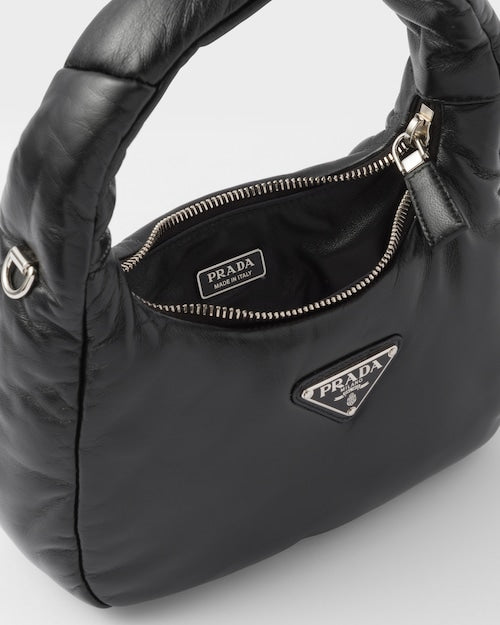Prada Soft padded nappa leather mini-bag - Black
