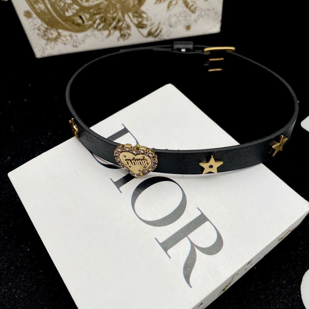 DIOR 2022 Fashion Leather Necklace