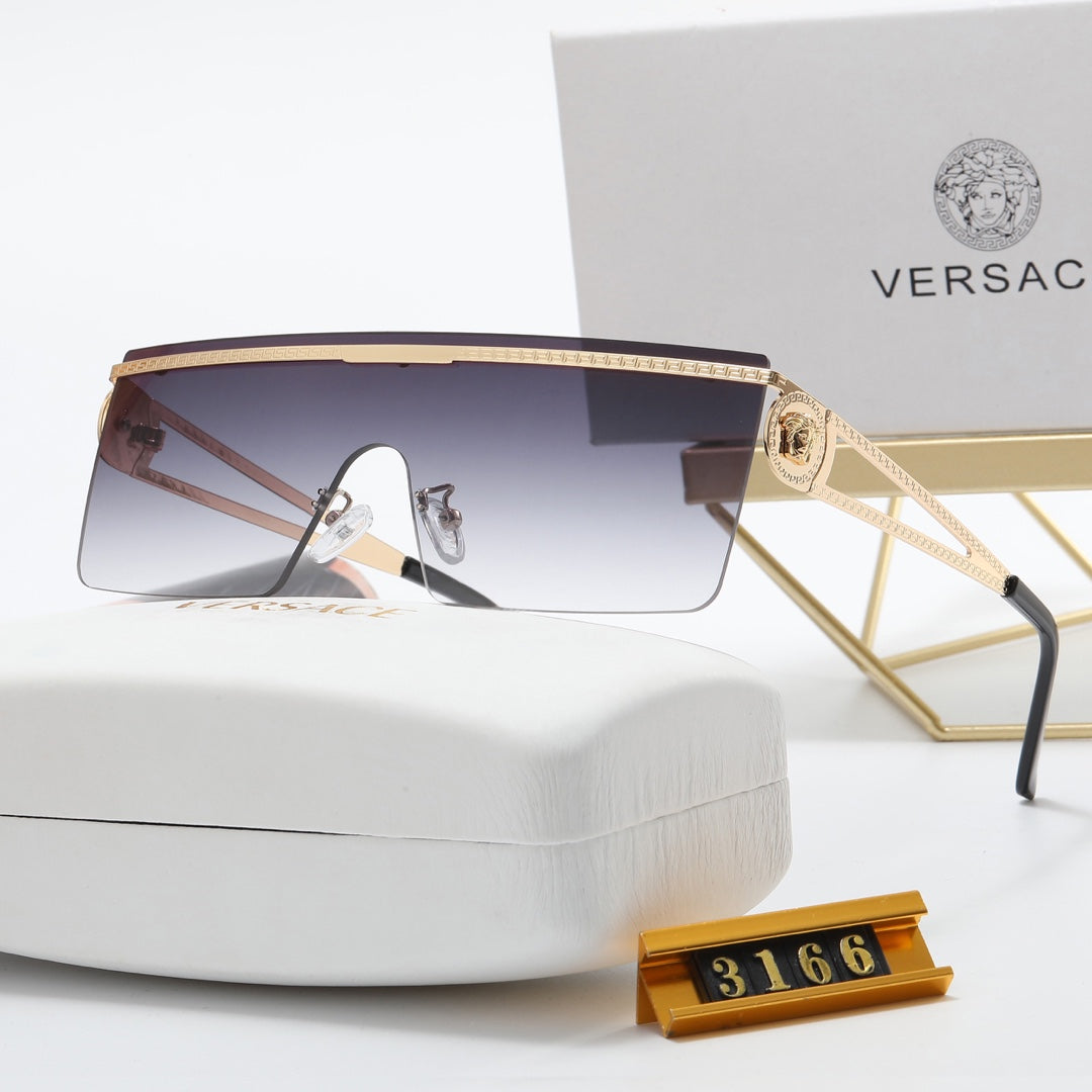 5 color simple one-piece one-piece horizontal frame polarized sunglasses