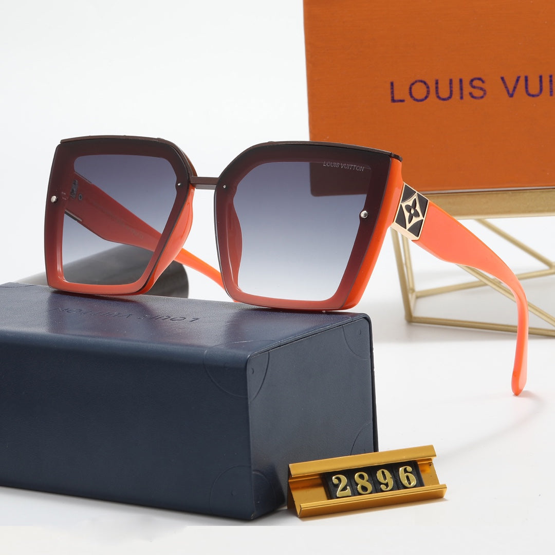 6 colors fashion simple four-leaf clover mirror legs polarized sunglasses