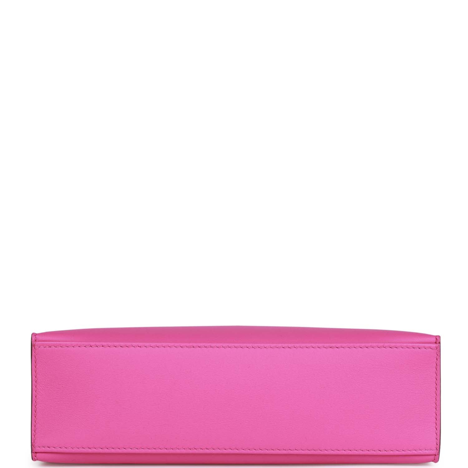 Hermès Kelly Pochette Magnolia Swift Palladium Hardware