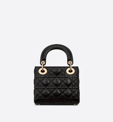 MINI LADY DIOR BAG Black Cannage Lambskin