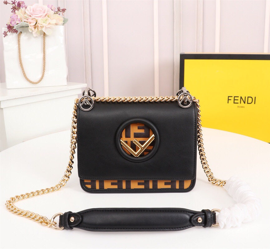 3 Color Flap Chain Cowhide Bag