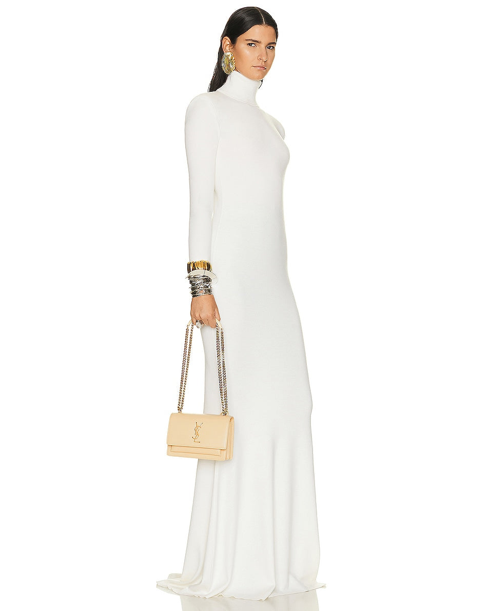 New Trends Sunset Small Chain Bag in Smooth Leather