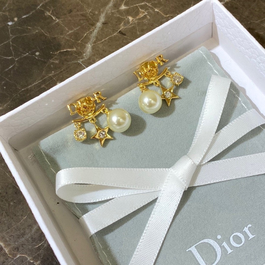 DIOR Glazed Pearl Earrings