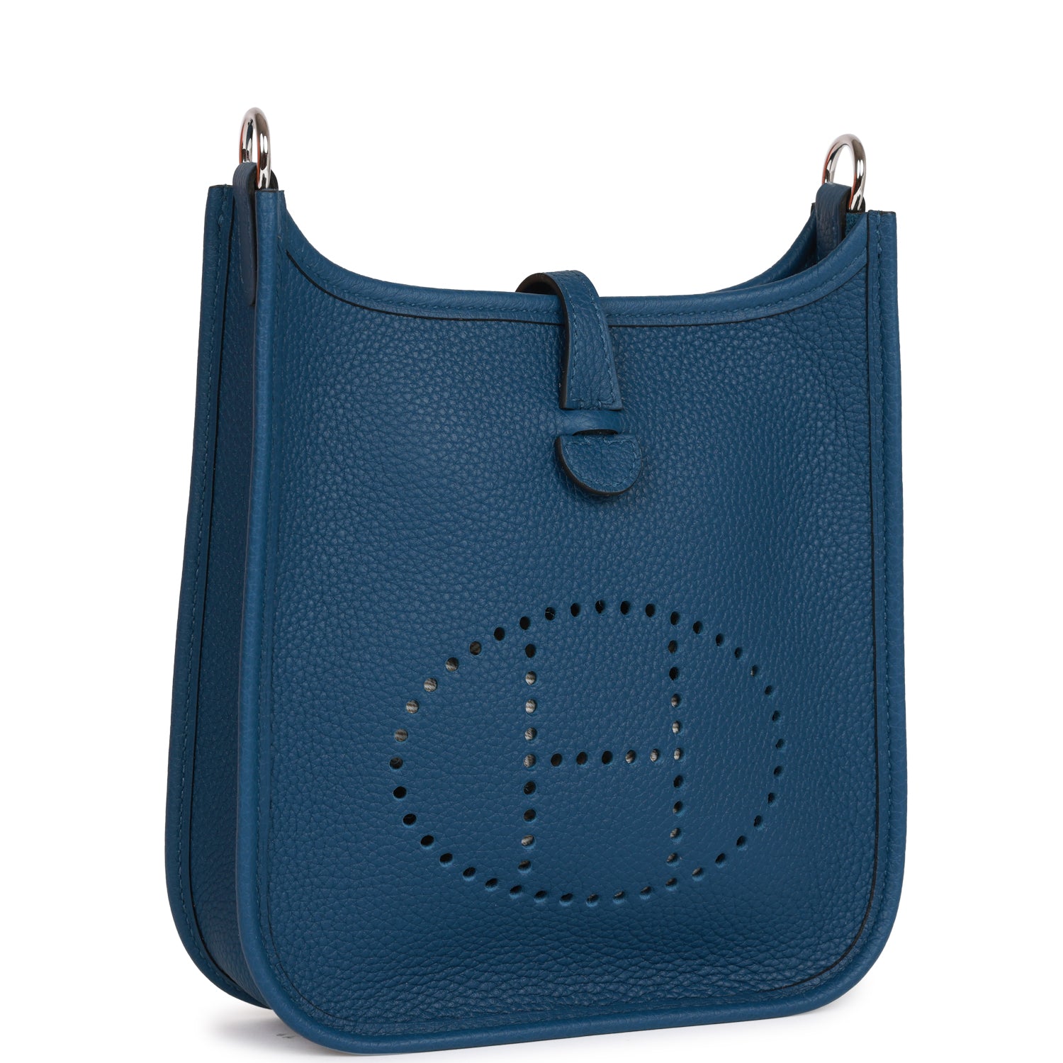 Hermès Evelyne TPM Bag Deep Blue Maurice Palladium Hardware