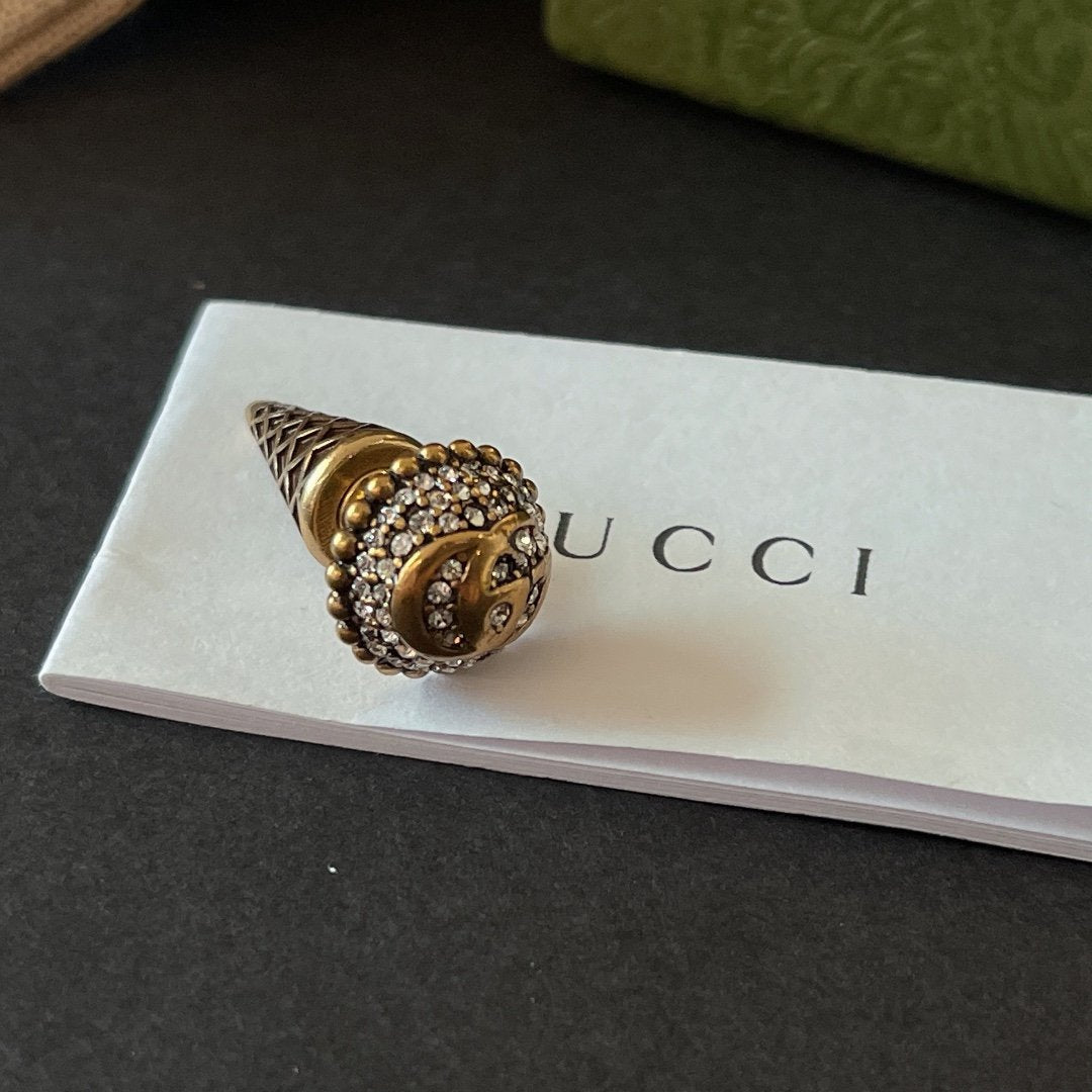 GUCCI retro ice cream rhinestone earrings