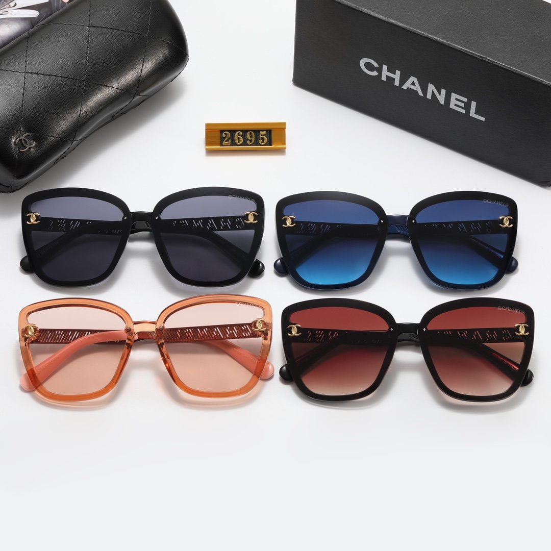 4-color fashion Chanel polarized sunglasses