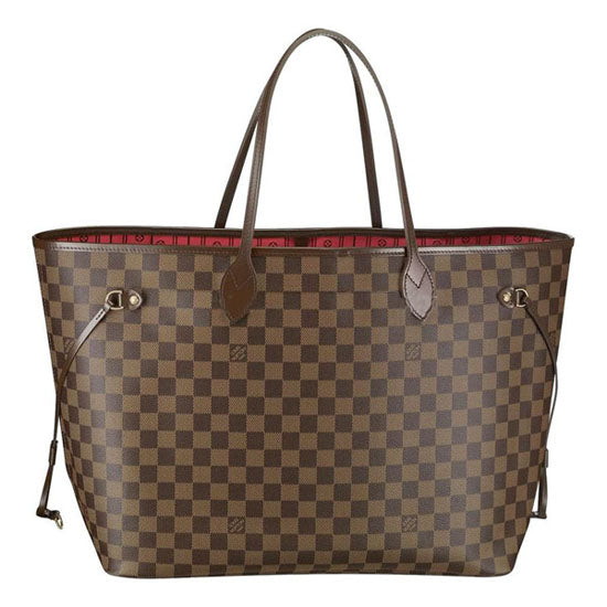 LV GM(large) N51106 Neverfull Shoulder Bag Damier Ebene Canvas