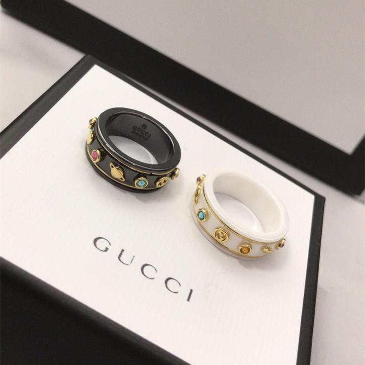 GUCCI Fashion Little Bee Ceramic Ring