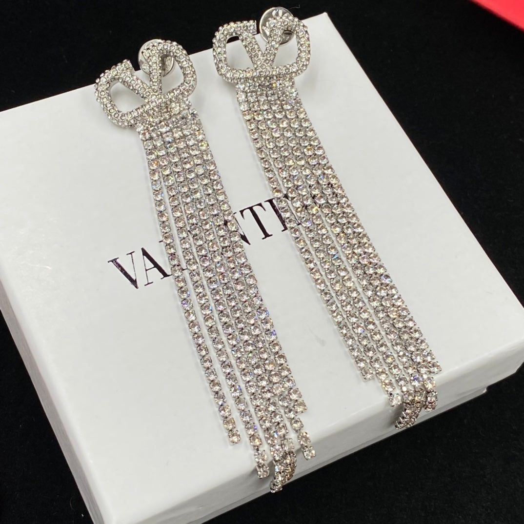 VALENTINO Butterfly tassel earrings