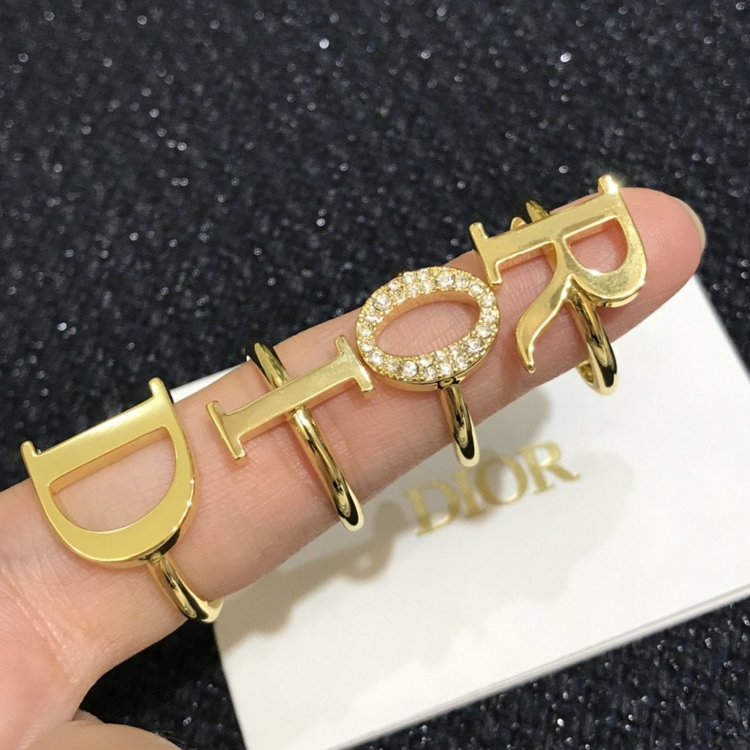 DIOR Fashion letter stitching ring