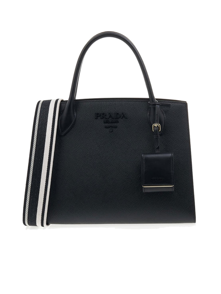 Prada Monochrome Medium Saffiano Bag