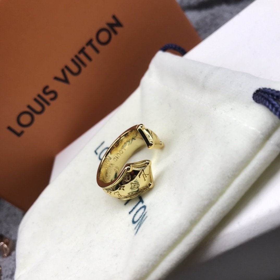 LV Fashion Pattern Open Ring