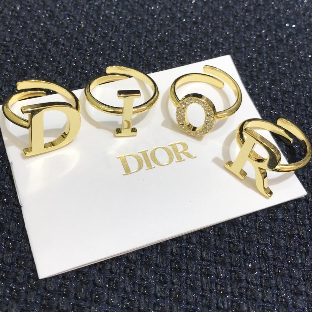 DIOR Fashion letter stitching ring