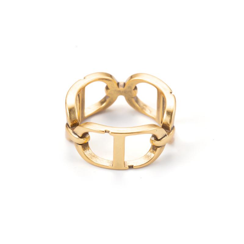 DIOR Retro CD Letter Ring