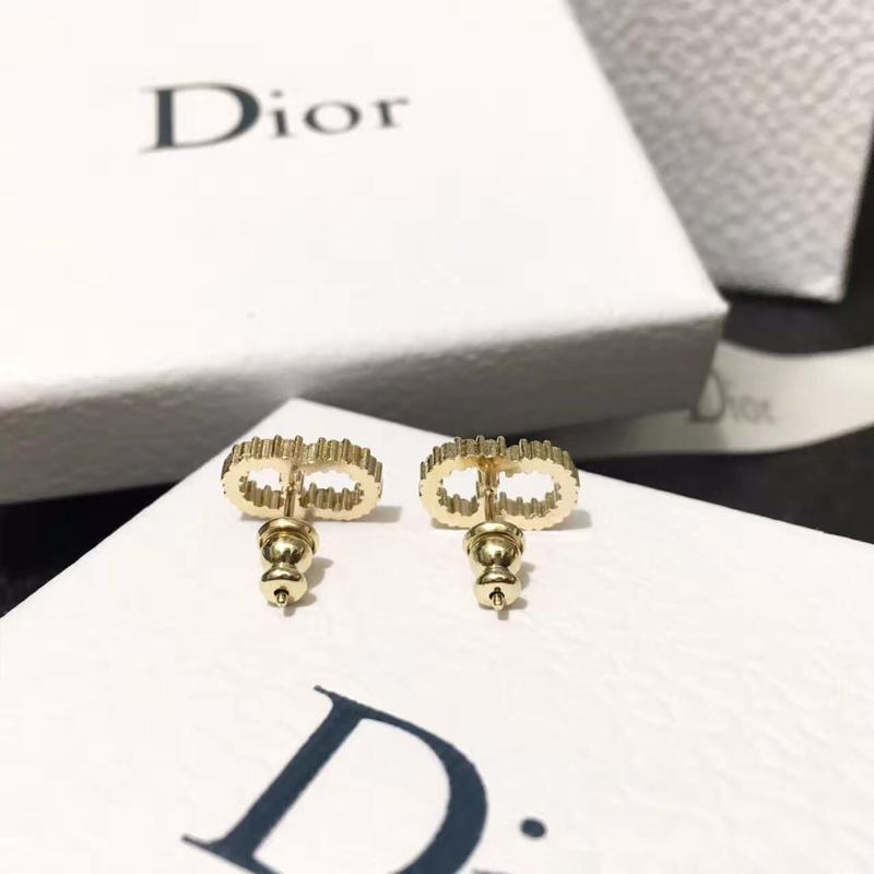 DIOR Simple Diamond Earrings
