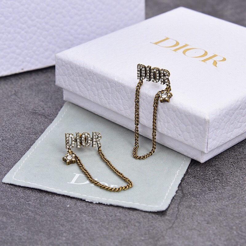 DIOR Fashion Letter Pendant Earrings