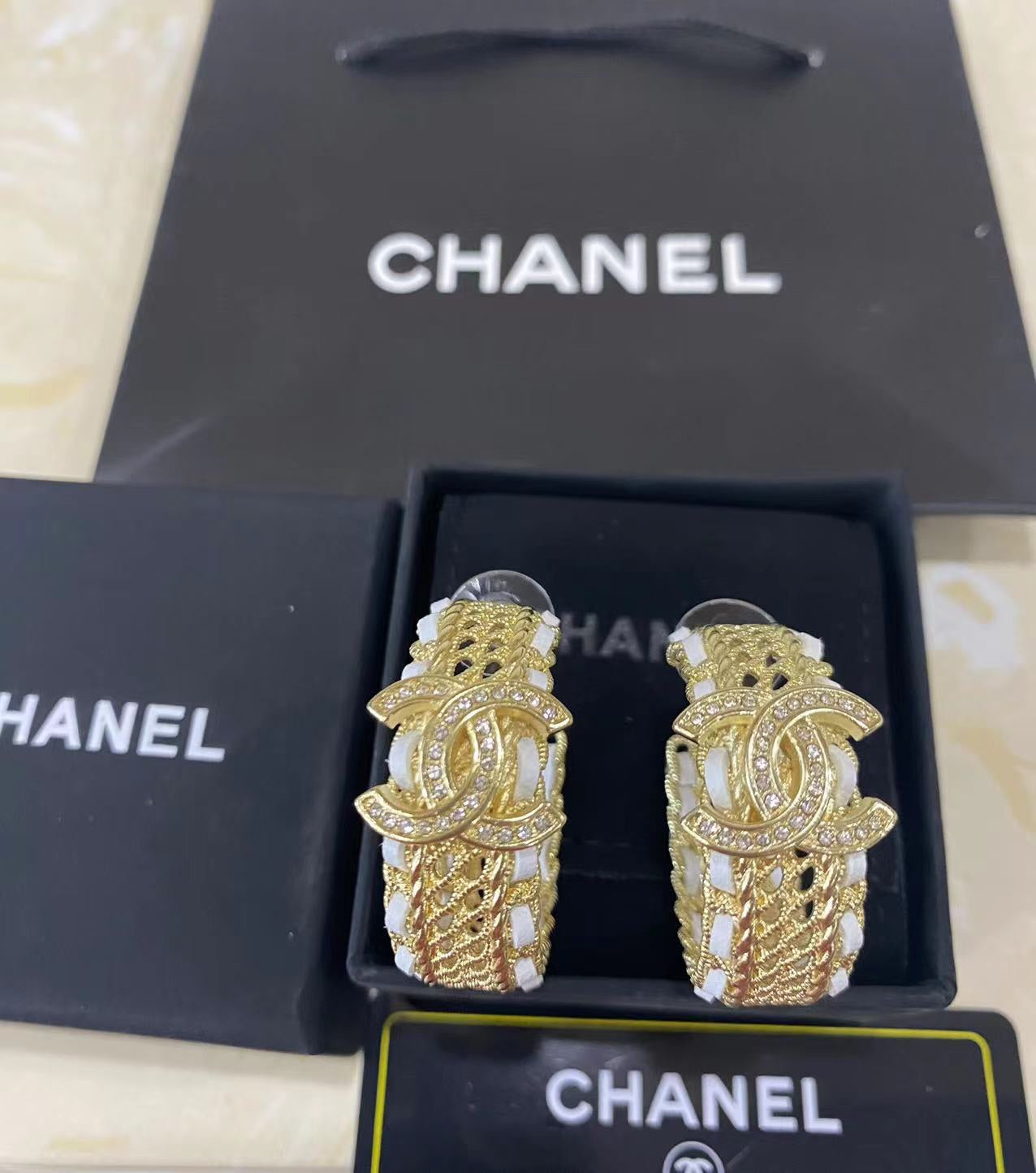 CHANEL Noble Style Earrings