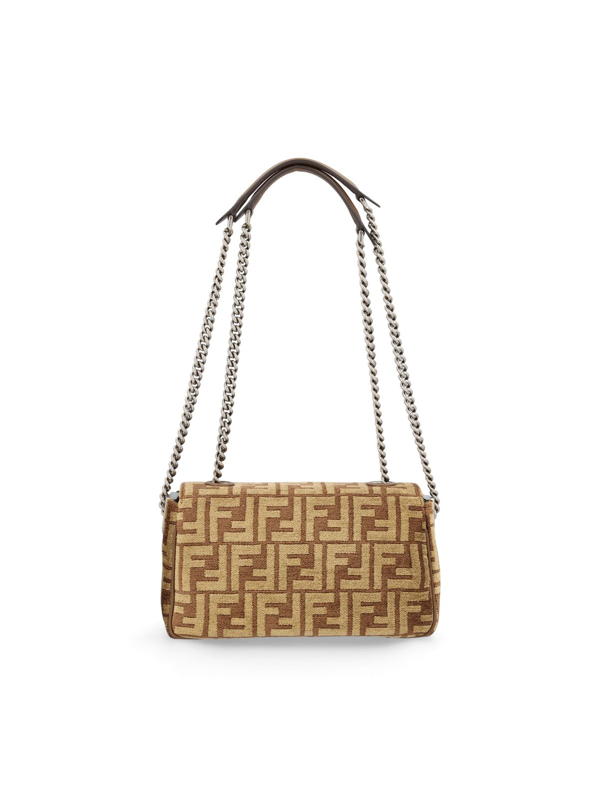 Fendi Baguette Monogram Jacquard Midi Shoulder Bag