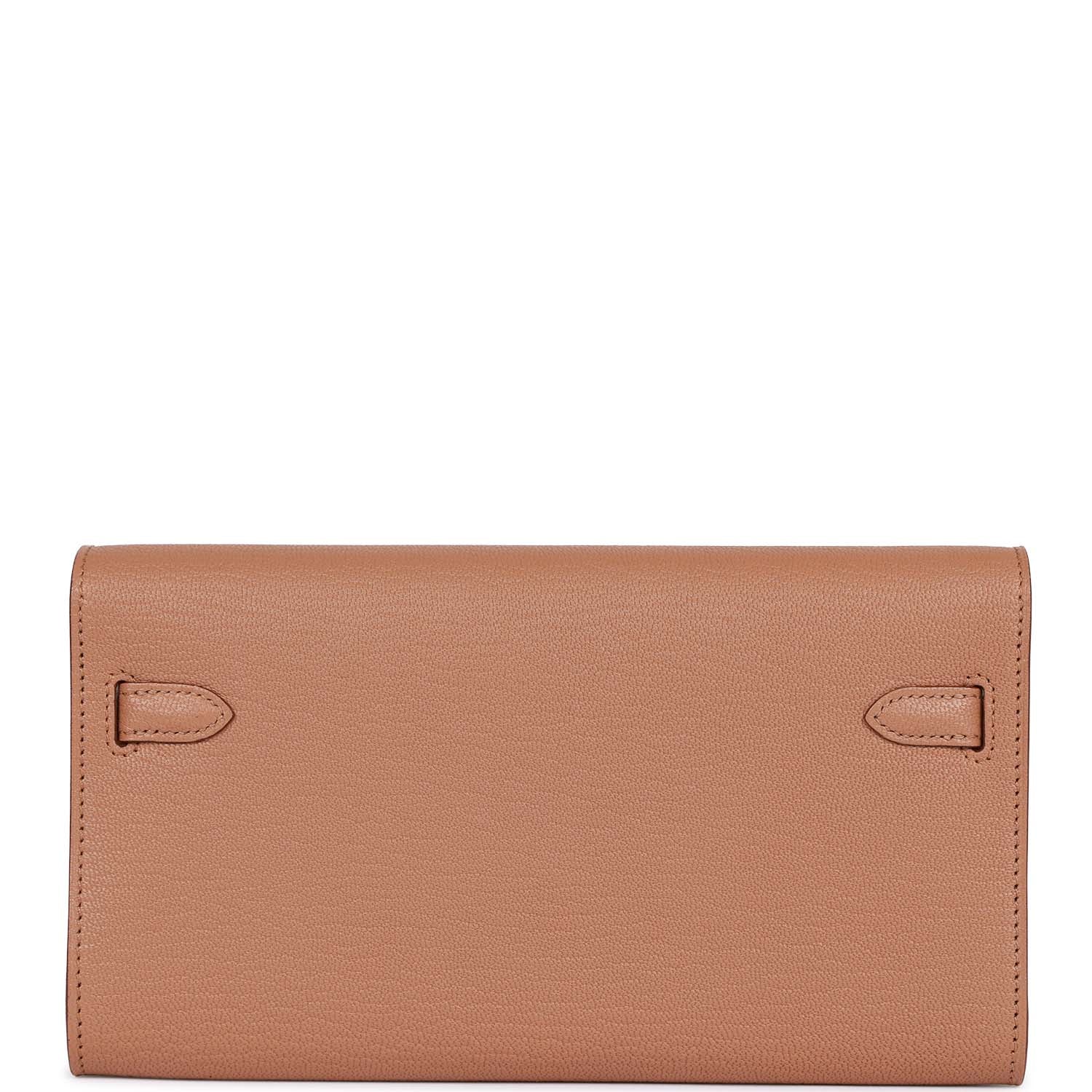 Hermès Kelly Wallet To Go Quebracho Chevre Palladium Hardware