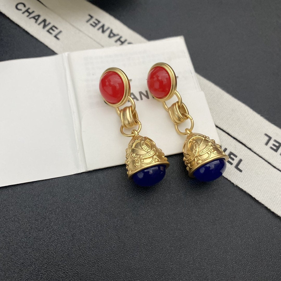CHANEL Retro French Bell Earrings