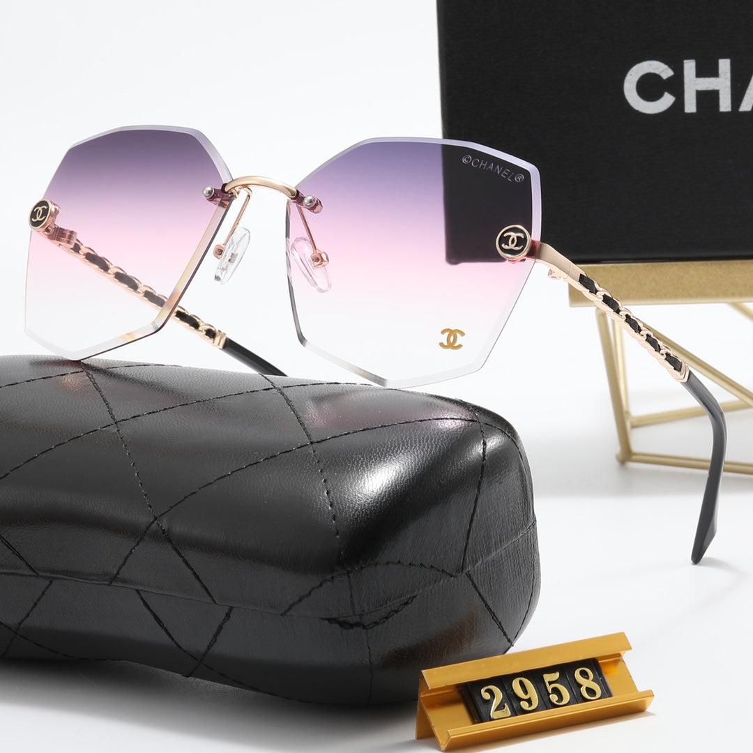 5 color fashion printing leather rope polarized sunglasses