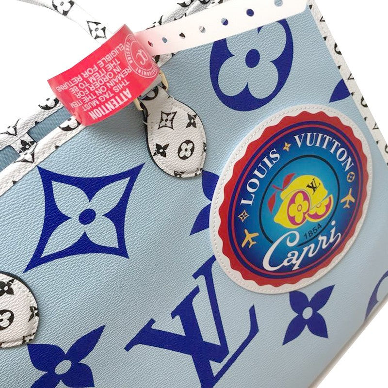 LV GM(large) Monogram Giant Onthego Capri Blue Coated Canvas To