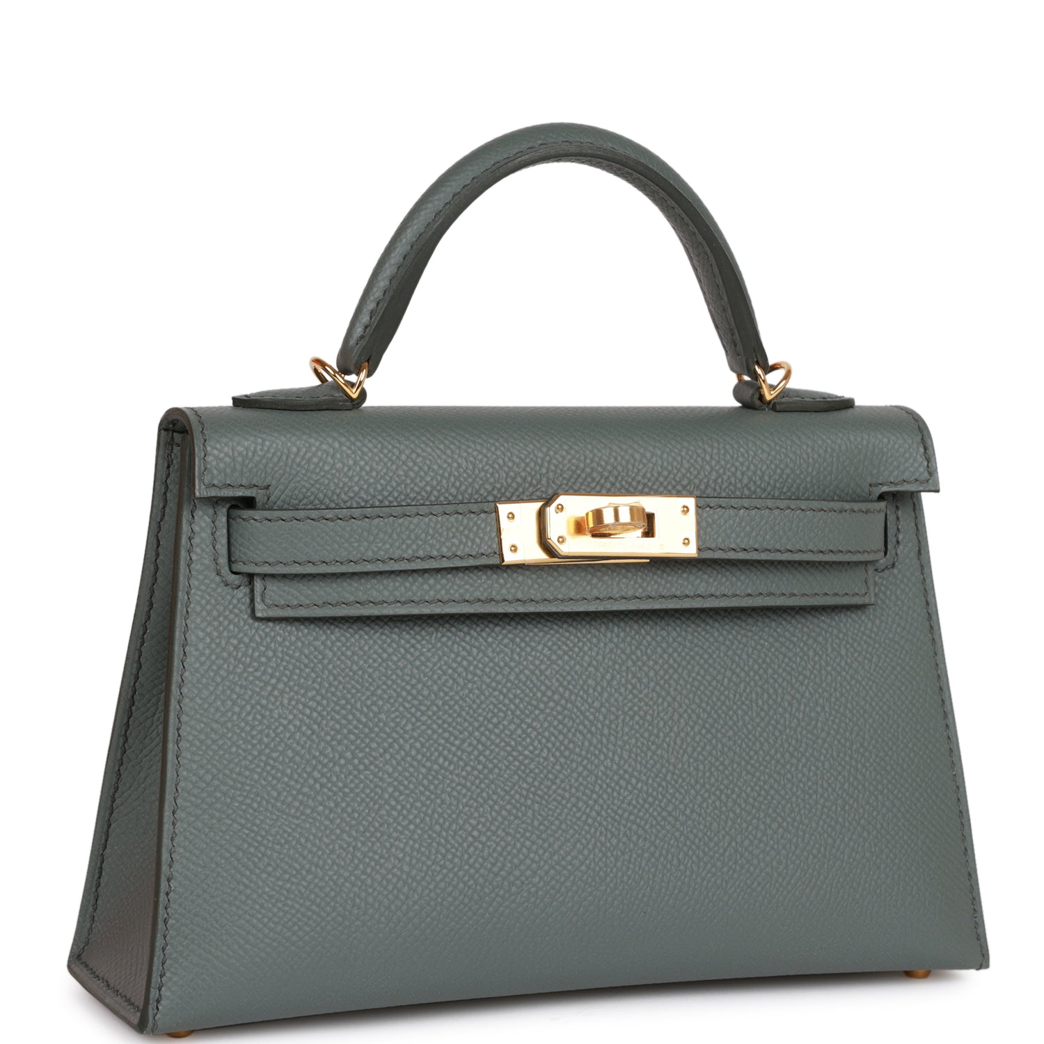 Hermès Kelly Sellier 20 Vert Amande Epsom Gold Hardware