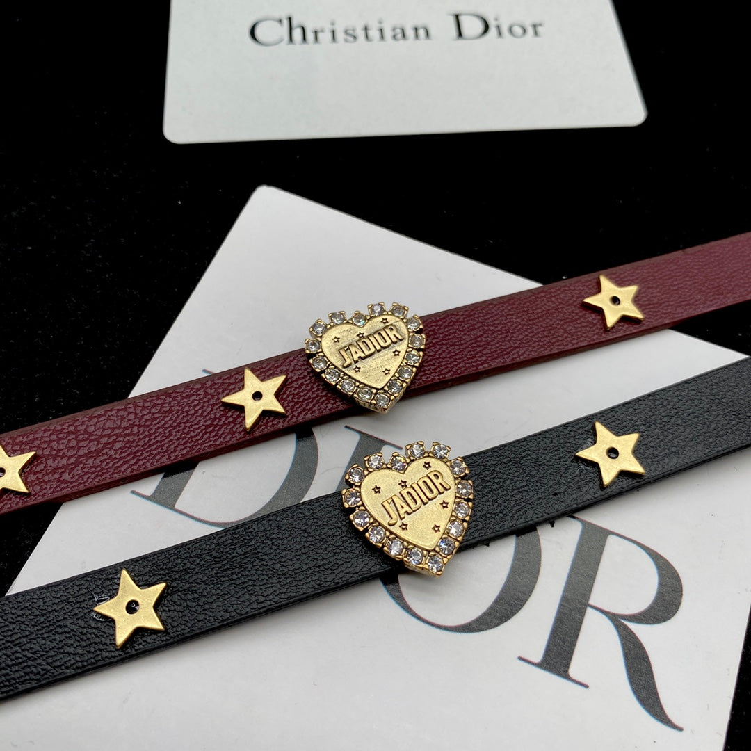 DIOR 2022 Fashion Leather Necklace