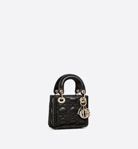 MICRO LADY DIOR BAG Black Cannage Lambskin