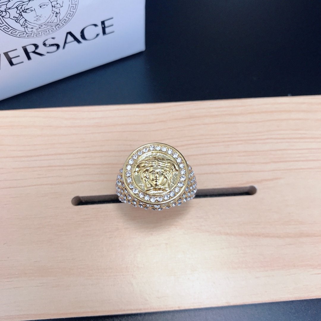 VERSACE Luxury Carved Ring