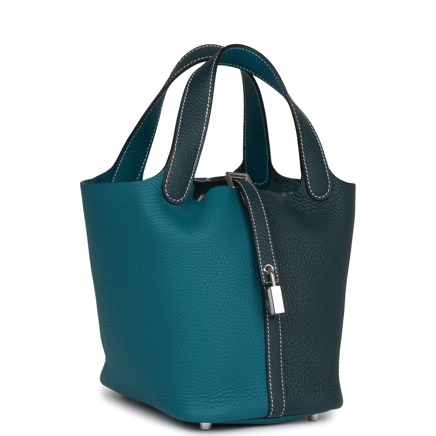 Hermès Picotin Lock 18 Casaque Vert Cypress and Vert Bosphore Palladium Hardware