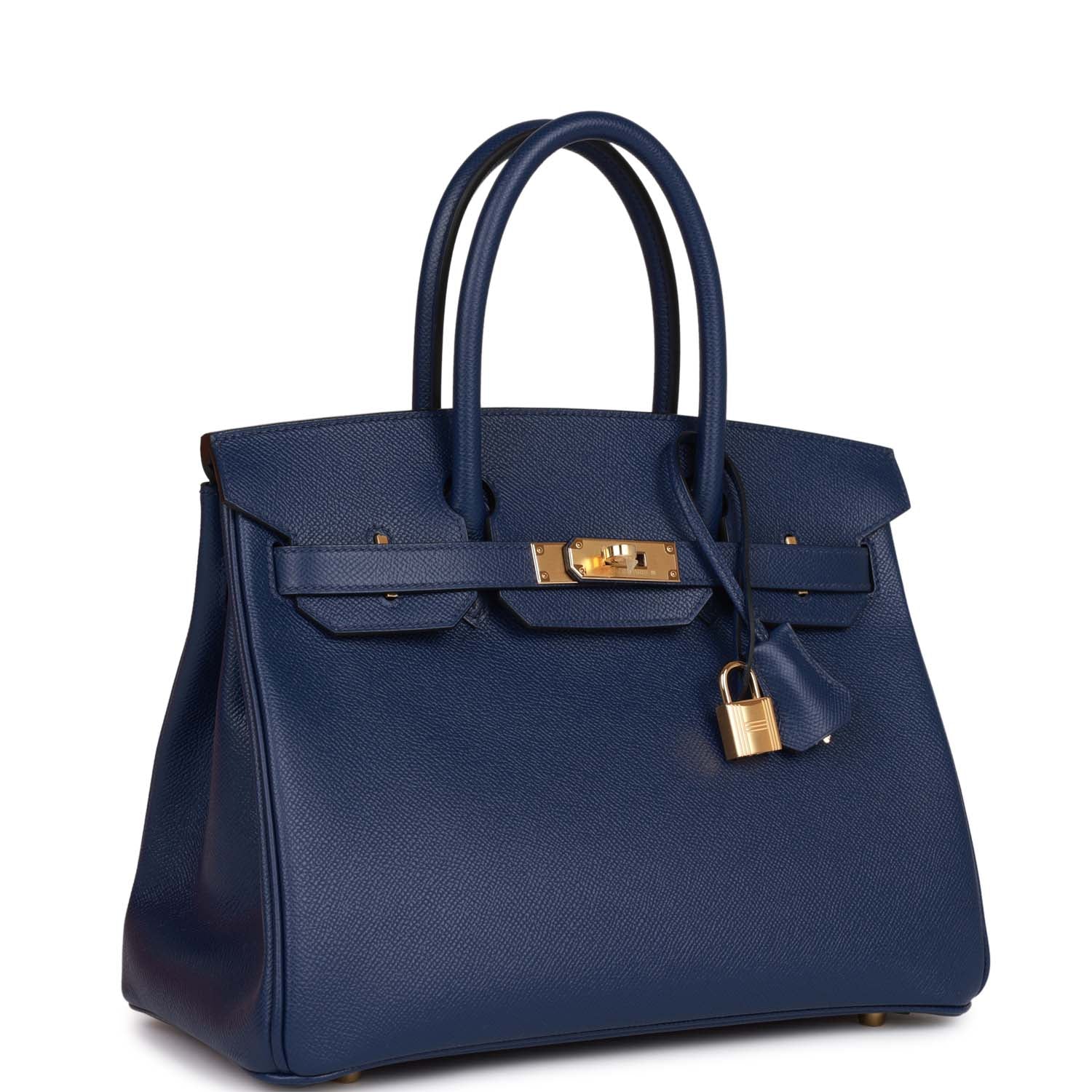 Hermès Birkin 30 Bleu Saphir Epsom Gold Hardware