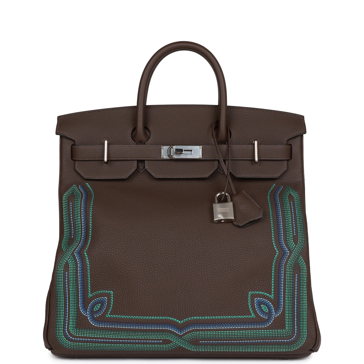 Hermès Western HAC Birkin 40 Ebene Togo Palladium Hardware