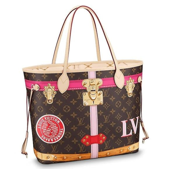 LV Neverfull MM Summer Trunk Monogram M41390