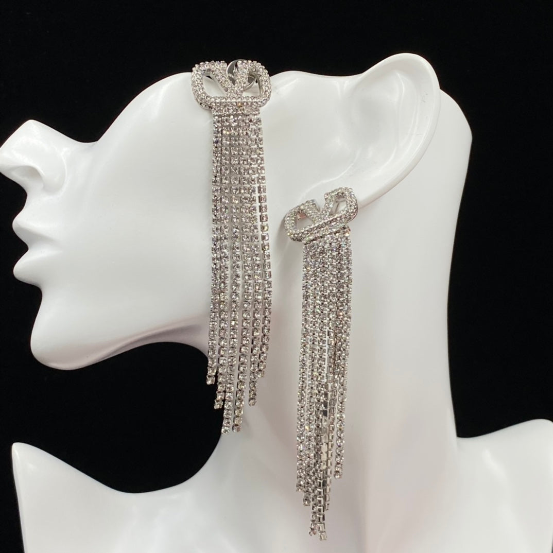 VALENTINO Butterfly tassel earrings