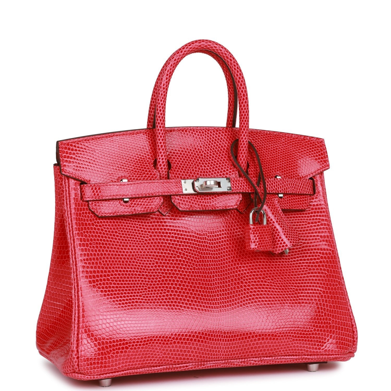 Hermès Birkin 25 Rose Extreme Lizard Palladium Hardware