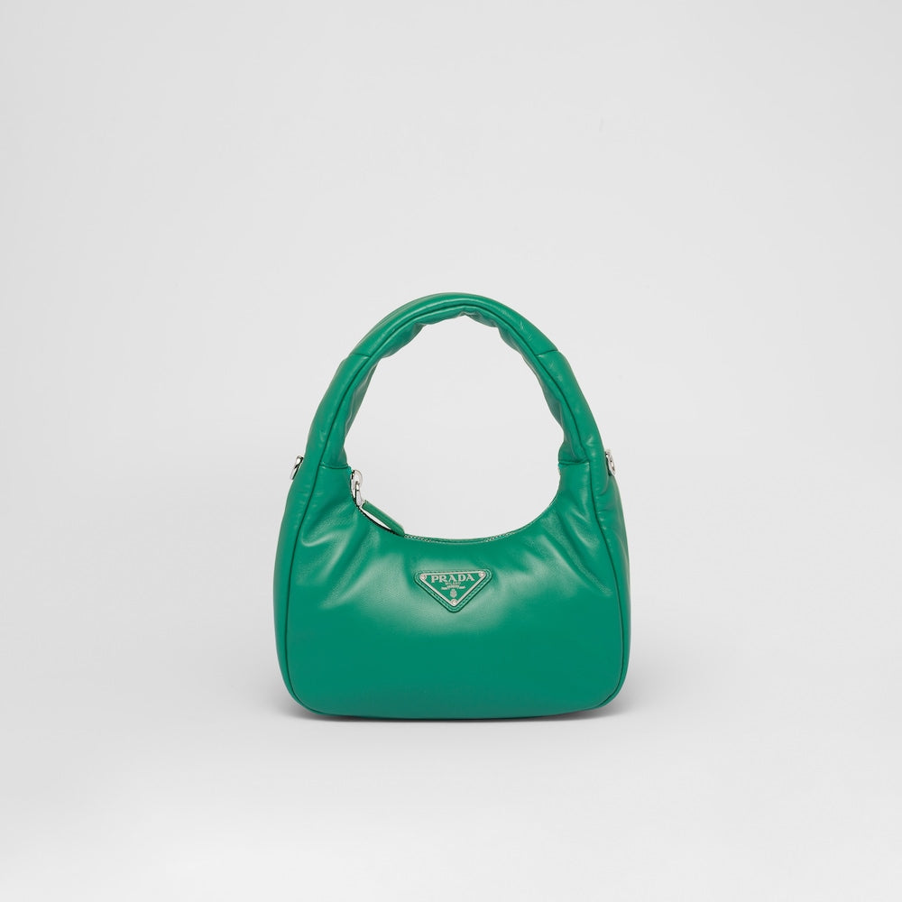 Prada Soft padded nappa leather mini-bag - Mango