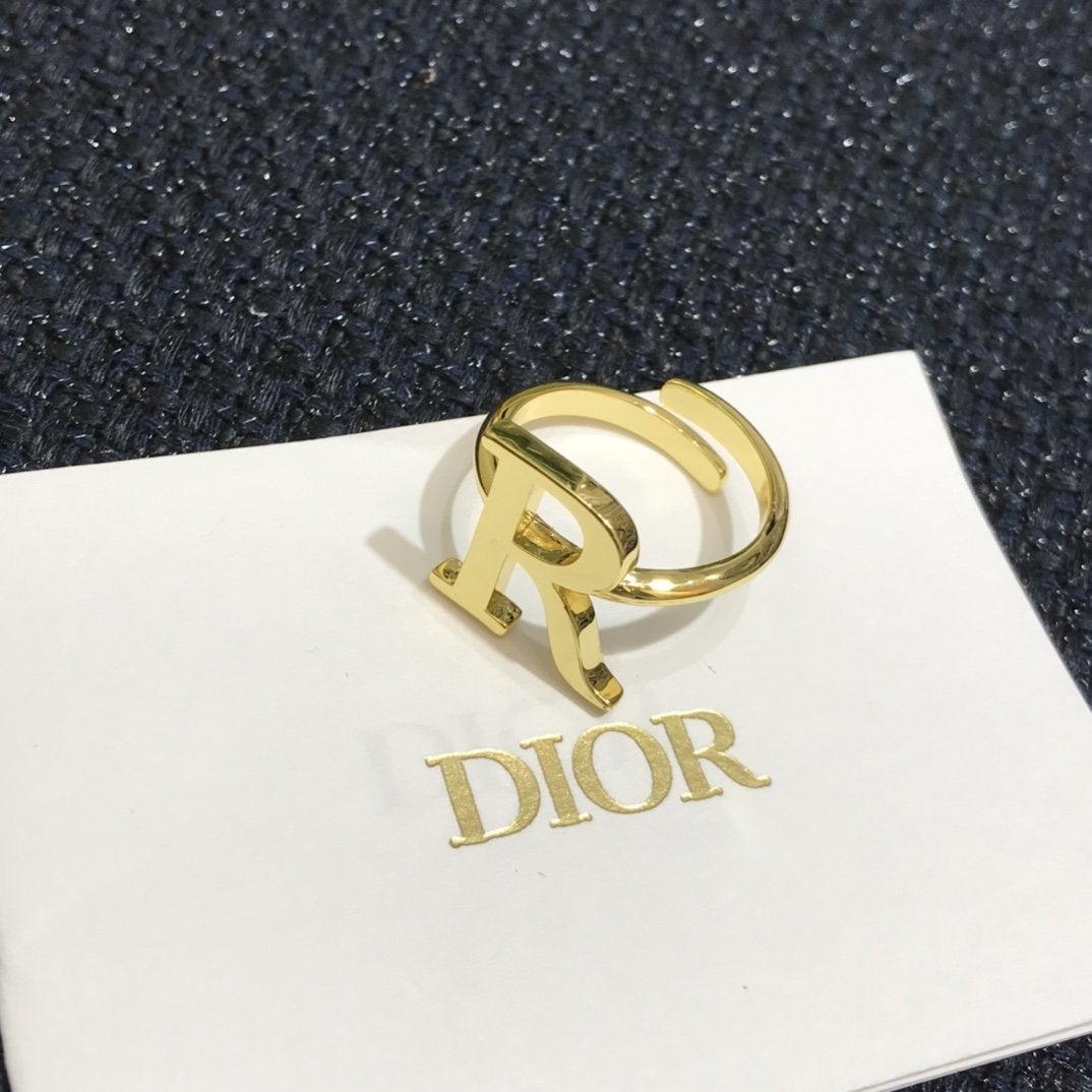 DIOR Fashion letter stitching ring